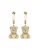 Philipp Plein Jewellery Oorbellen ‘PLEIN VALENTINE’  goud