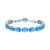 Luxenter Armband met zilveren afwerking en aquamarijn zirkoon – Nou