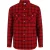 Lee Cooper Herenoverhemd met lange mouwen en ruitjespatroon (Rood)