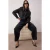 TRENDYOLMİLLA Dames Zwart Effen Baggy Normale taille Jeans