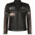 Leren race-motorfietsjack met rits