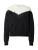 DRYKORN Sweatshirt ‘JANEA_P1 10’  zwart / wolwit