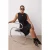 Trendyol Curve Dames Zwart Effen Kort / Mini Mouwloos Casual A-lijn Grote maten Jurk