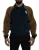 Velours Sweatshirt Colorblock Polokraag