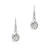 Abrazi rhodium plated oorbellen Ava Drop