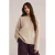 WE STUDIO gebreide trui met wol beige