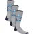 Heat Holders – 3 paar Ultra Lite skisokken voor heren – Grijze Fairisle