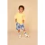 Stains&Stories sweatshort lichtblauw met textuur