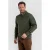 Life-Line regular fit gebreide schipperstrui met wol – groen