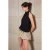 TRENDYOLMİLLA Dames Zwart Effen Kort Getailleerd Blouses