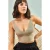 Gestructureerde V-hals Gebreide Crop Top