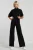SisterS Point straight jumpsuit zwart