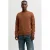 JACK & JONES PREMIUM regular fit gemêleerde gebreide trui – brique