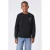 Petrol Industries rechtvallende sweater met print – zwart