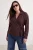 Trendyol Curve Dames Bruin Effen Lang Getailleerd Grote maten Overhemden