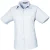 Premier Dames/Dames Popeline Blouse met Korte Mouwen (Lichtblauw)