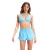 Speedo Drievoudig opvouwbaar zwemtopje van badstof voor dames (Blauw)
