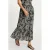 Morgan gebloemde maxi rok – zwart