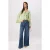 TRENDYOLMİLLA Dames Groen Effen Lang Regular fit Blouses