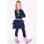 B.Nosy midi jurk met glitters – donkerblauw