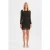 Mesh Ronde Hals Steen Versierd Lange Mouw Mini Jurk