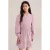 WE Fashion midi jurk met plooien – roze