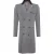 Heren 3/4 lange dubbele rij grijze Crombie overjas wollen jas Peaky Blinders