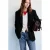 Mango pied-de-poule blazer met wol – antraciet