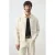 Mango Man zomerjas met linnen – naturel wit