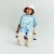 Wheat short light blue denim
