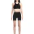 Off White Dames/Dames Logo Ribbed Slim Korte Broek (Zwart/Grijs)