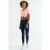 Elastische Crop T-Shirt met Ronde Hals
