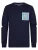 Petrol Industries Sweatshirt  blauw / navy / lichtgrijs