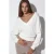 Vrouwen Crop V-hals Sweatshirt