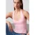 Halterneck Cut-Out Slim Fit Blouse