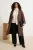 Trendyol Curve Dames Bruin Effen Oversized Grote maten Trenchcoats