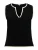 OBJECT Gebreide top ‘OBJViva’  zwart / wit
