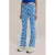 WE Fashion flared broek blauw/ecru