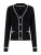 GUESS by Marciano Gebreid vest ‘Noemi’  zwart / wit