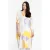 YOEK PORTRAITS jurk FLOWLY met grafische print wit/paars/geel
