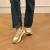 Manfield chunky leren sneakers beige