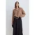 Dames V-hals Ribbels Breiselsweater