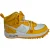 Nike x Off-White Air Force 1 Mid SP Sneakers in Wit en Varsity Geel Leer