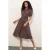 Gestipte Midi Hemdress met Ceintuur