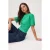 TRENDYOLMİLLA Dames Groen Effen Driekwart mouw Getailleerd T-shirts