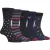 Farah – 5-Pack Mannen Dunne Ademend Klassieke Polka Dot Patroon Zachte Bovenkant Katoenen Dress Sokken – FCS273BLKBER (Polka Dot)