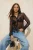 TRENDYOLMİLLA Dames Zwart Effen Lang Oversized Overhemden