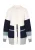 usha BLUE LABEL Gebreid vest  crème / nachtblauw / grijs