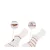 Marcmarcs no-show sneakersokken Bibi – set van 2 ecru/bruin