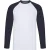 Fruit of the Loom Heren valueweight baseball t-shirt met lange mouwen